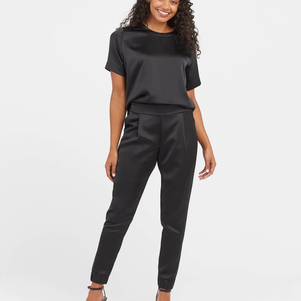 Spanx satin jogger